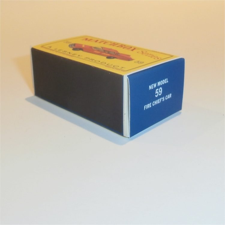 Matchbox Lesney 59b Fairlane Fire Chief Empty D Style Repro Box