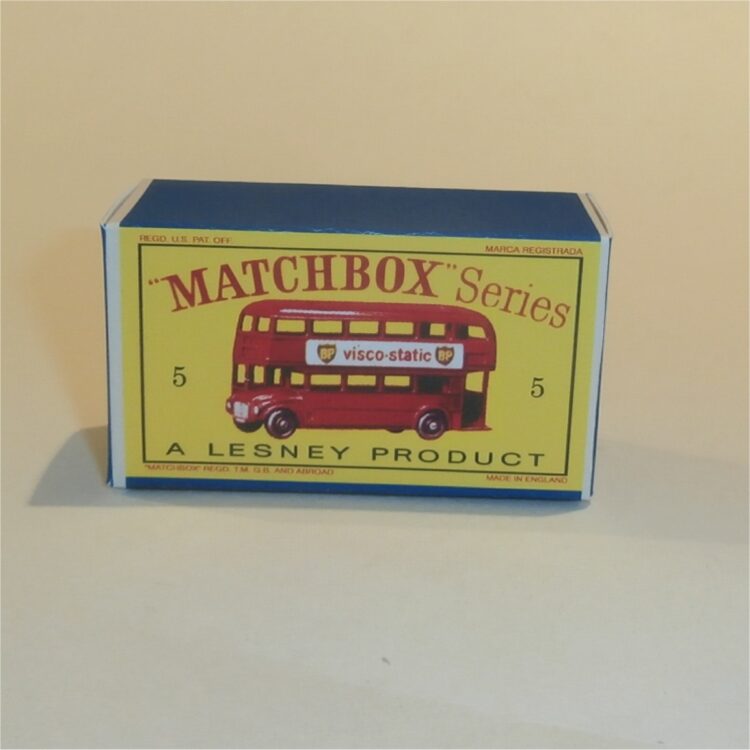 Matchbox Lesney 5c London Bus Empty D Style Repro Box