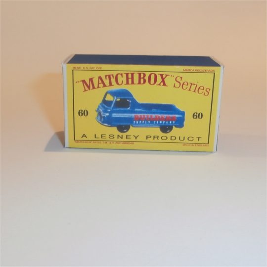 Matchbox Lesney 60a Morris Pickup Empty D Style Repro Box