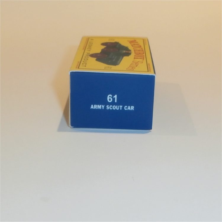 Matchbox Lesney 61a Ferret Army Scout Car Empty D Style Repro Box