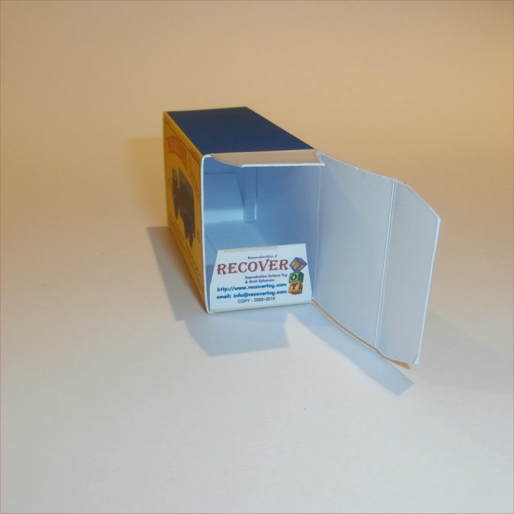 Matchbox Lesney 62a Military General Service Lorry Empty D Style Repro Box