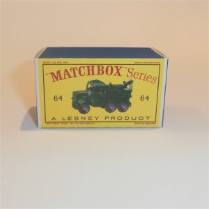Matchbox Lesney 64a Scammel Breakdown Truck Empty D Style Repro Box