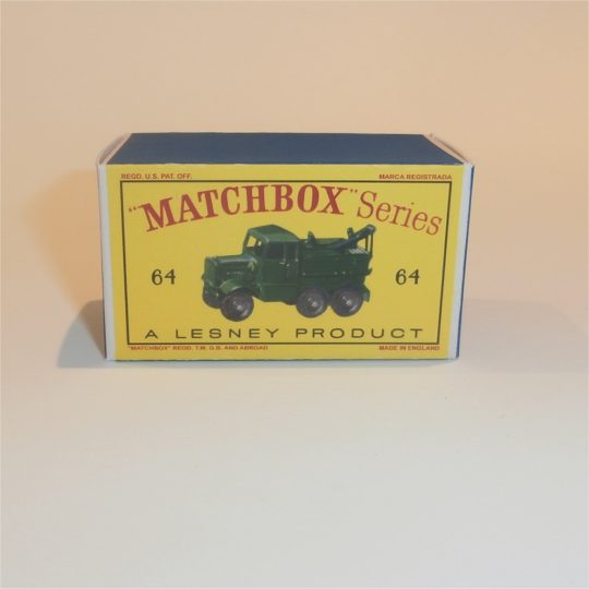 Matchbox Lesney 64a Scammel Breakdown Truck Empty D Style Repro Box