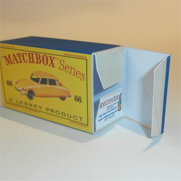 Matchbox Lesney 66a Citroen DS19 Empty D Style Repro Box