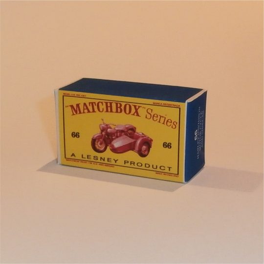 Matchbox Lesney 66b Harley-Davidson Motor Cycle Bronze Custom D Style Box