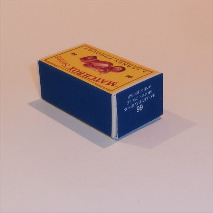 Matchbox Lesney 66b Harley-Davidson Motor Cycle Bronze Custom D Style Box