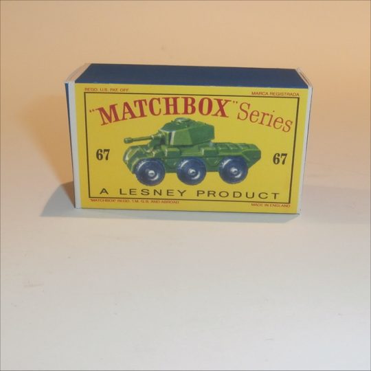 Matchbox Lesney 67a Saladin Armoured Car Empty D Style Repro Box