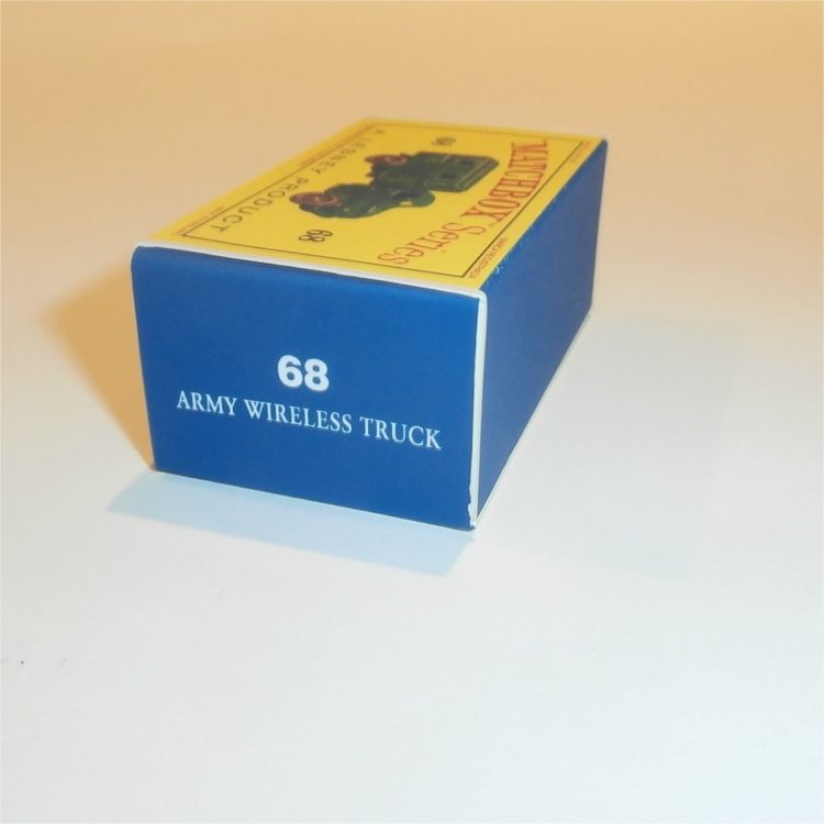 Matchbox Lesney 68a Austin Military Radio Van Empty D Style Repro Box