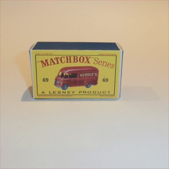Matchbox Lesney 69a Nestles Van Empty D Style Repro Box
