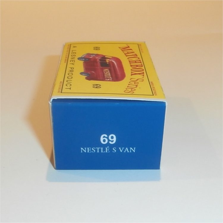 Matchbox Lesney 69a Nestles Van Empty D Style Repro Box