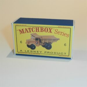 Matchbox Lesney  6b Quarry Truck Empty D Style Repro Box