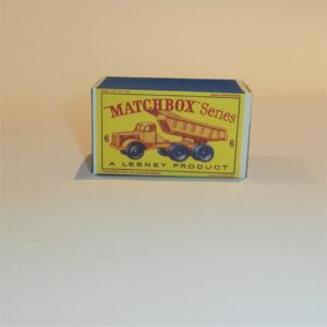 Matchbox Lesney  6c Quarry Truck Empty D Style Repro Box