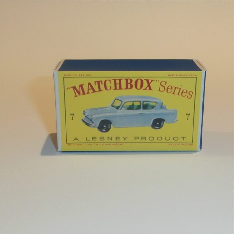 Matchbox Lesney 7b Ford Anglia Empty D Style Repro Box