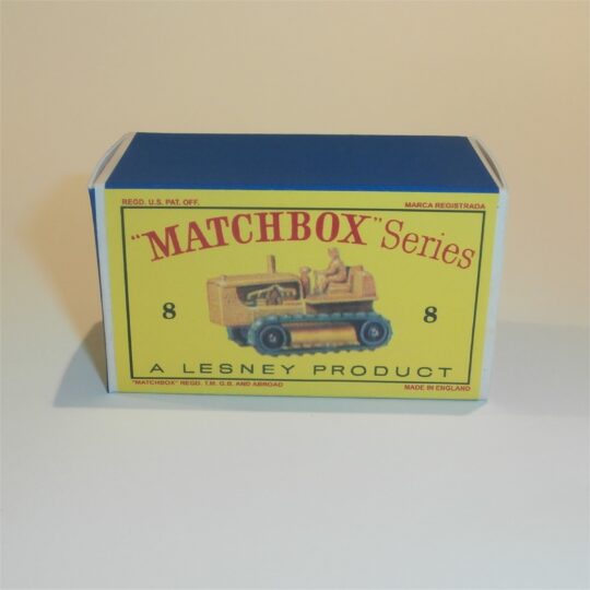 Matchbox Lesney 8c Caterpillar Tractor Empty D Style Repro Box