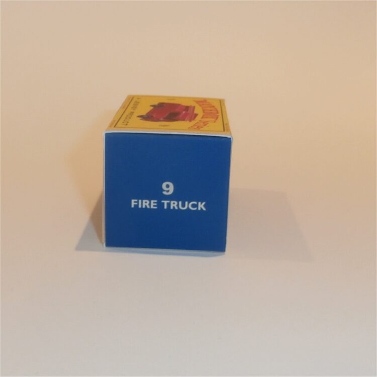 Matchbox Lesney 9c Merryweather Fire Engine Empty D Style Repro Box