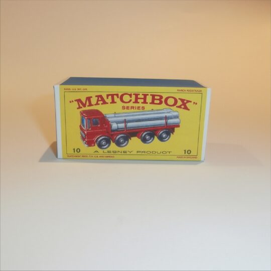 Matchbox Lesney 10d Leyland Pipe Truck E Style Repro Box