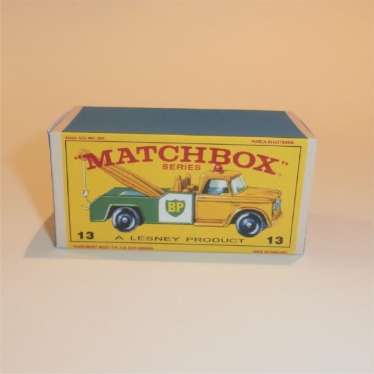 Matchbox Lesney 13d Dodge Wreck Truck E Style Repro Box