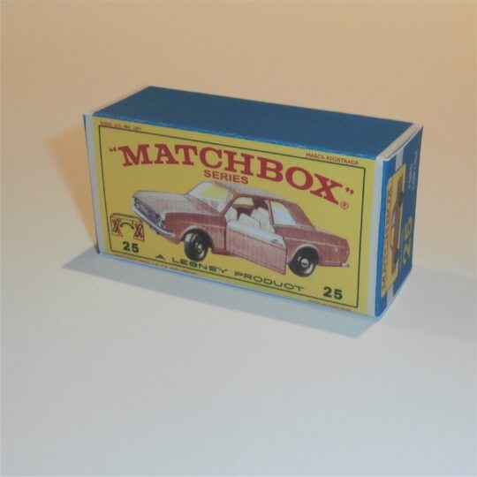 Matchbox Lesney 25d Ford Cortina Mk II E Style Repro Box