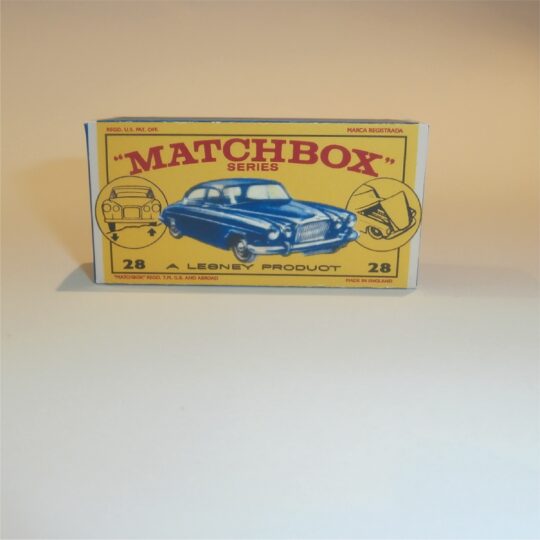 Matchbox Lesney 28c Jaguar Mk.10 E1 E Style Repro Box
