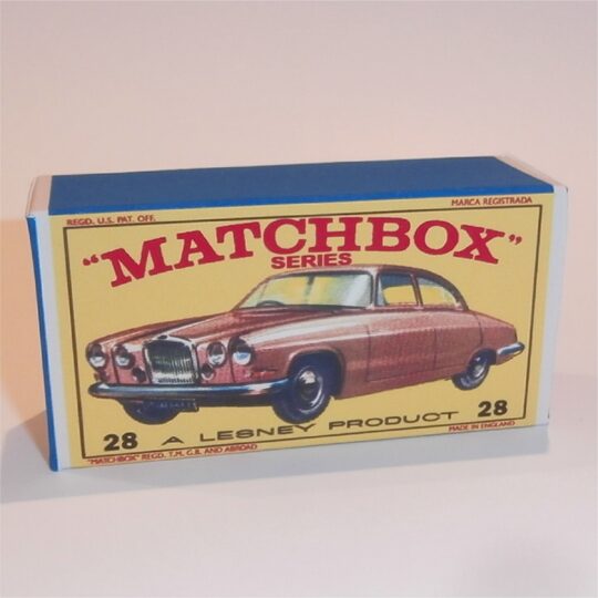 Matchbox Lesney 28 c Jaguar Mk. 10 E3 E Style Repro Box