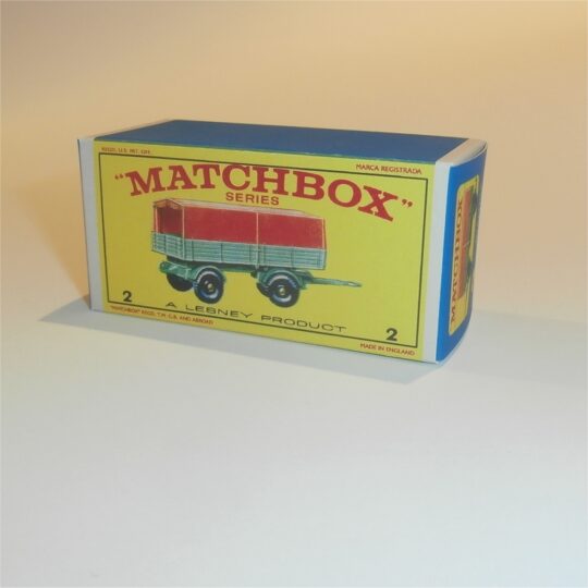 Matchbox Lesney 2d Mercedes Trailer E Style Repro Box