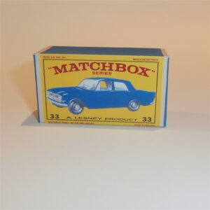 Matchbox Lesney 33b Ford Zephyr III E Style Repro Box 
