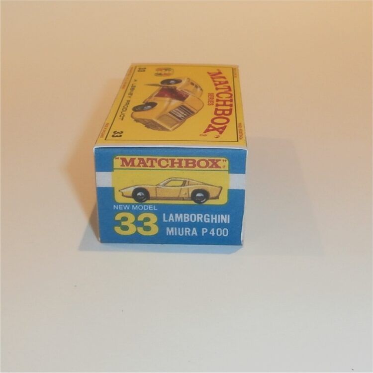 Matchbox Lesney 33c Lamborghini Muira E Style Repro Box