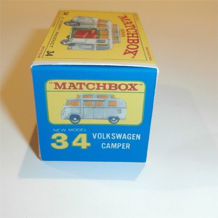Matchbox Lesney 34c Volkswagen Camper Silver E Style Repro Box
