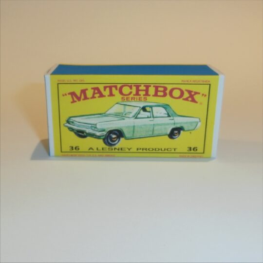 Matchbox Lesney 36c1 Opel Diplomat Green E Style Repro Box