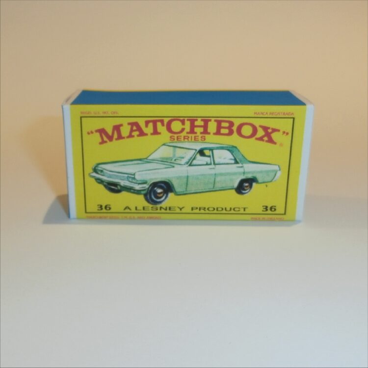 Matchbox Lesney 36c1 Opel Diplomat Green E Style Repro Box