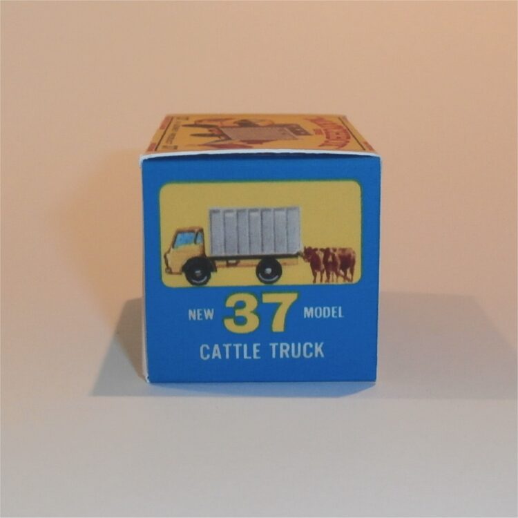 Matchbox Lesney 37 c Dodge Cattle Truck with Brown Cows E Style Repro Box