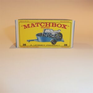 Matchbox Lesney 38c Honda Bike Blue Trailer E Style Repro Box