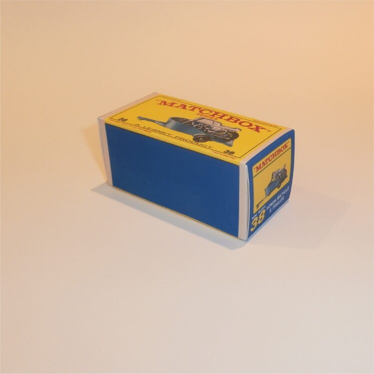 Matchbox Lesney 38c Honda Bike Blue Trailer E Style Repro Box