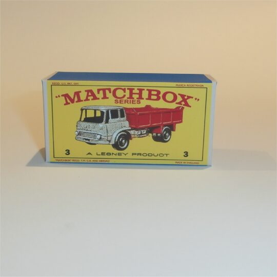Matchbox Lesney 3b Bedford Tipper Truck E Style Repro Box