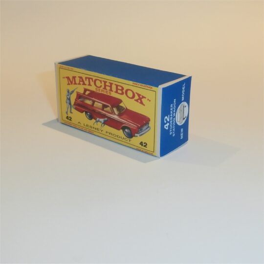 Matchbox Lesney 42b Studebaker Wagon Red E Style Repro Box