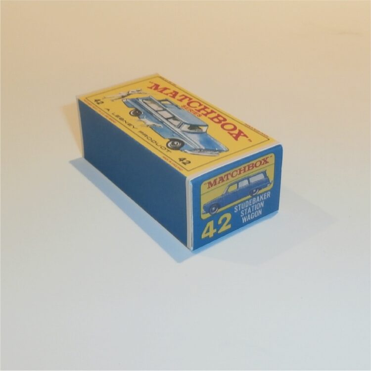 Matchbox Lesney 42b Studebaker Wagon Blue E Style Repro Box