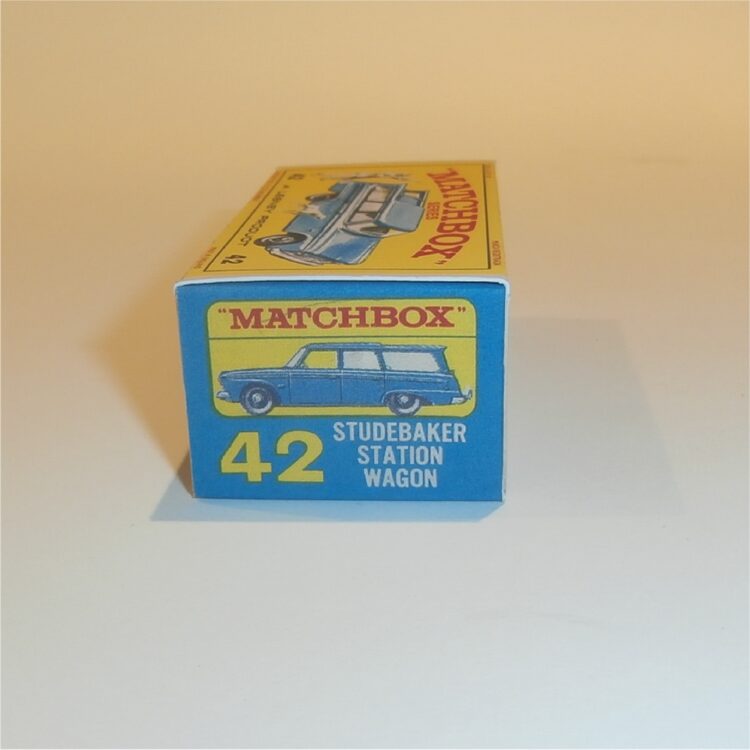 Matchbox Lesney 42b Studebaker Wagon Blue E Style Repro Box