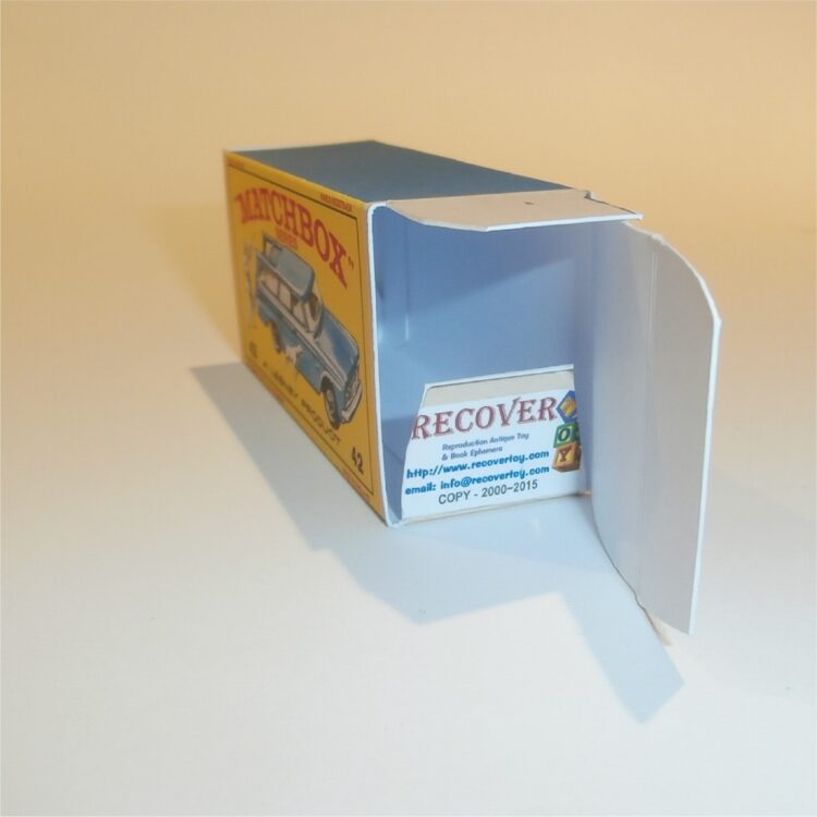 Matchbox Lesney 42b Studebaker Wagon Blue E Style Repro Box