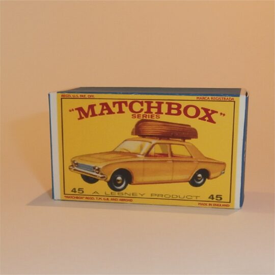 Matchbox Lesney 45b Ford Corsair E Style Repro Box