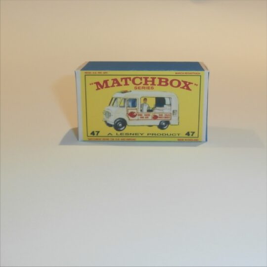 Matchbox Lesney 47b White Ice Cream Van E Style Repro Box