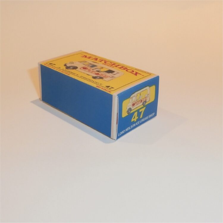 Matchbox Lesney 47b White Ice Cream Van E Style Repro Box