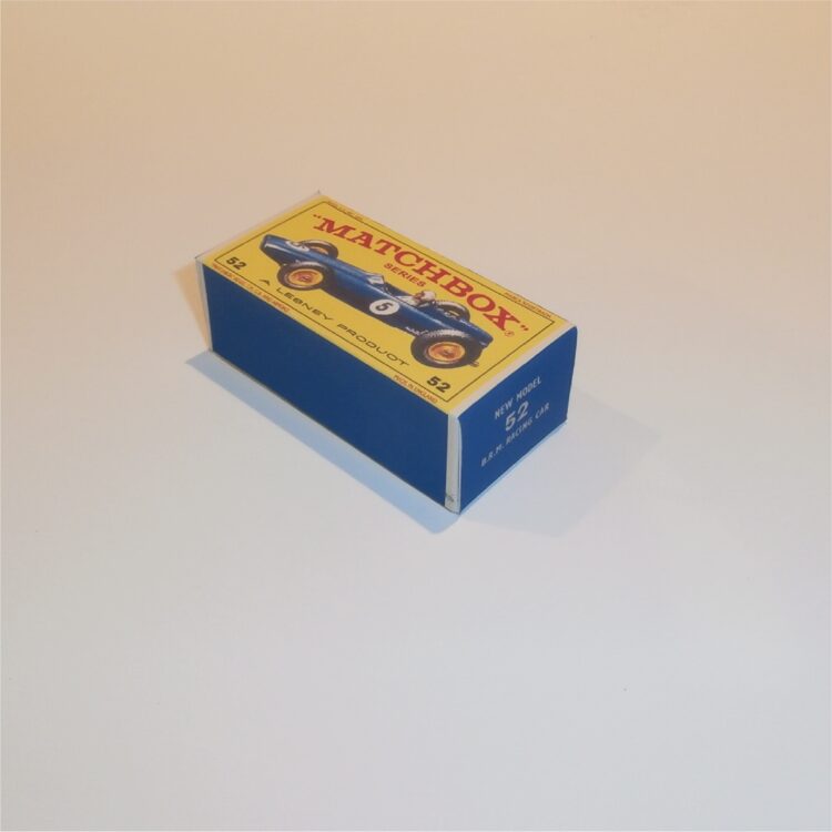 Matchbox Lesney 52 b BRM Racing Car E1 E Style Repro Box