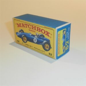 Matchbox Lesney 52 b BRM Racing Car E3 E Style Repro Box