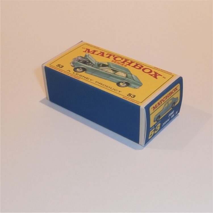 Matchbox Lesney 53c Ford Zodiac Sedan E Style Repro Box