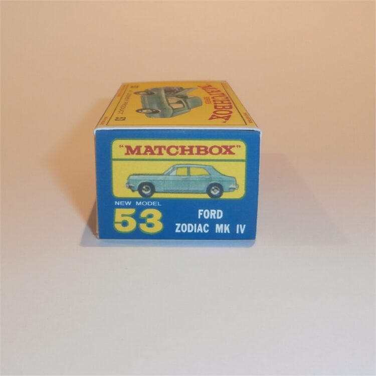 Matchbox Lesney 53c Ford Zodiac Sedan E Style Repro Box