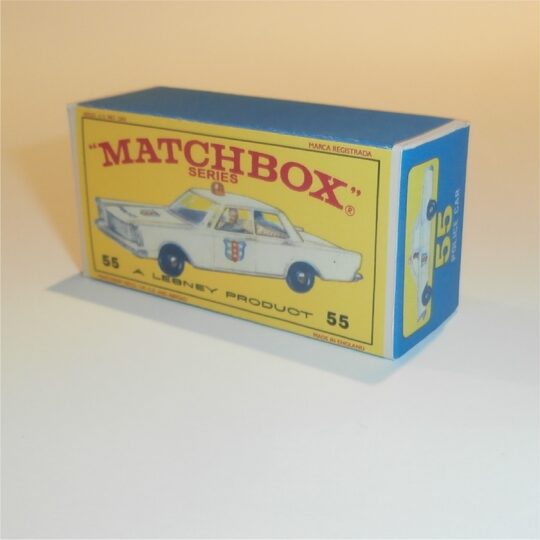 Matchbox Lesney 55c Ford Galaxie Police Car E Style Repro Box