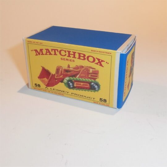 Matchbox Lesney 58b Drott Excavator E Style Repro Box
