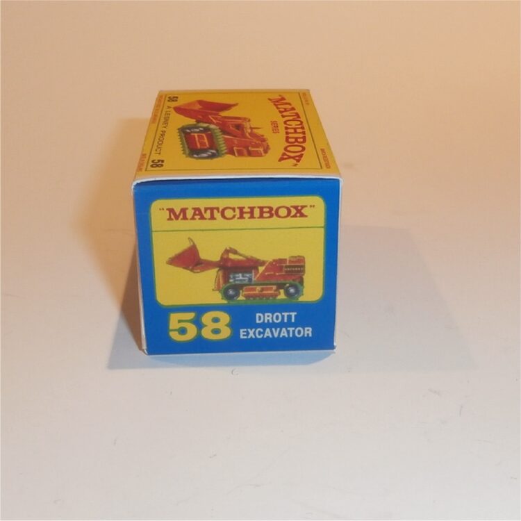 Matchbox Lesney 58b Drott Excavator E Style Repro Box