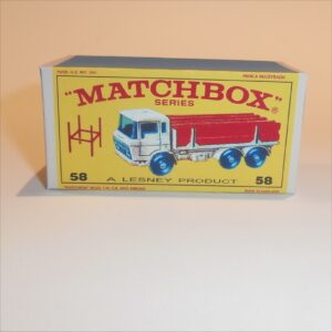 Matchbox Lesney 58c DAF Girder Truck E Style Repro Box