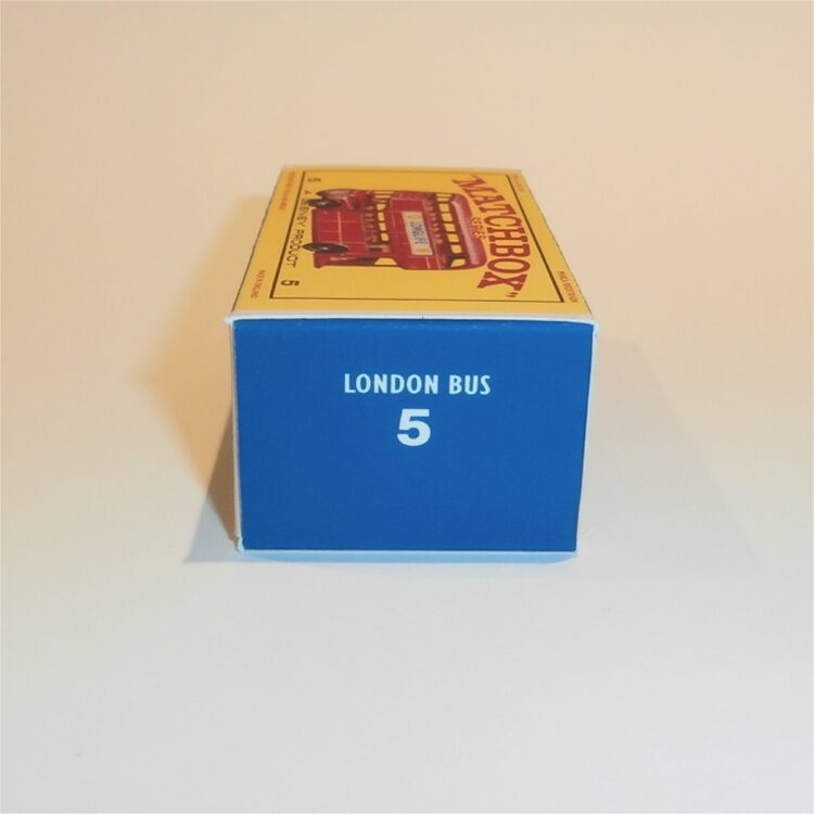 Matchbox Lesney 5 d1 Routemaster London Bus E Style Repro Box